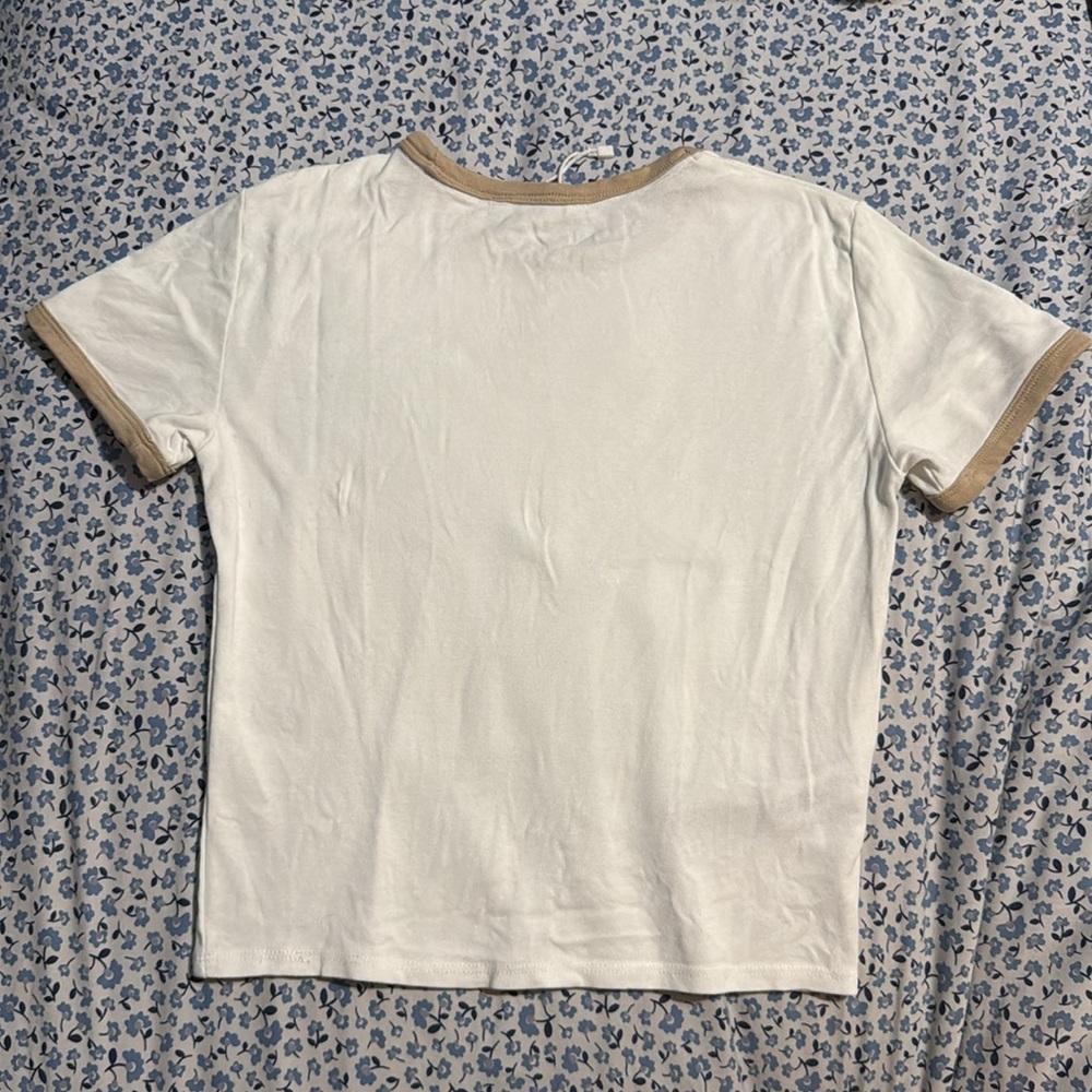 Mango Ringer Contrasting Collar T-Shirt - Picture 3 of 4